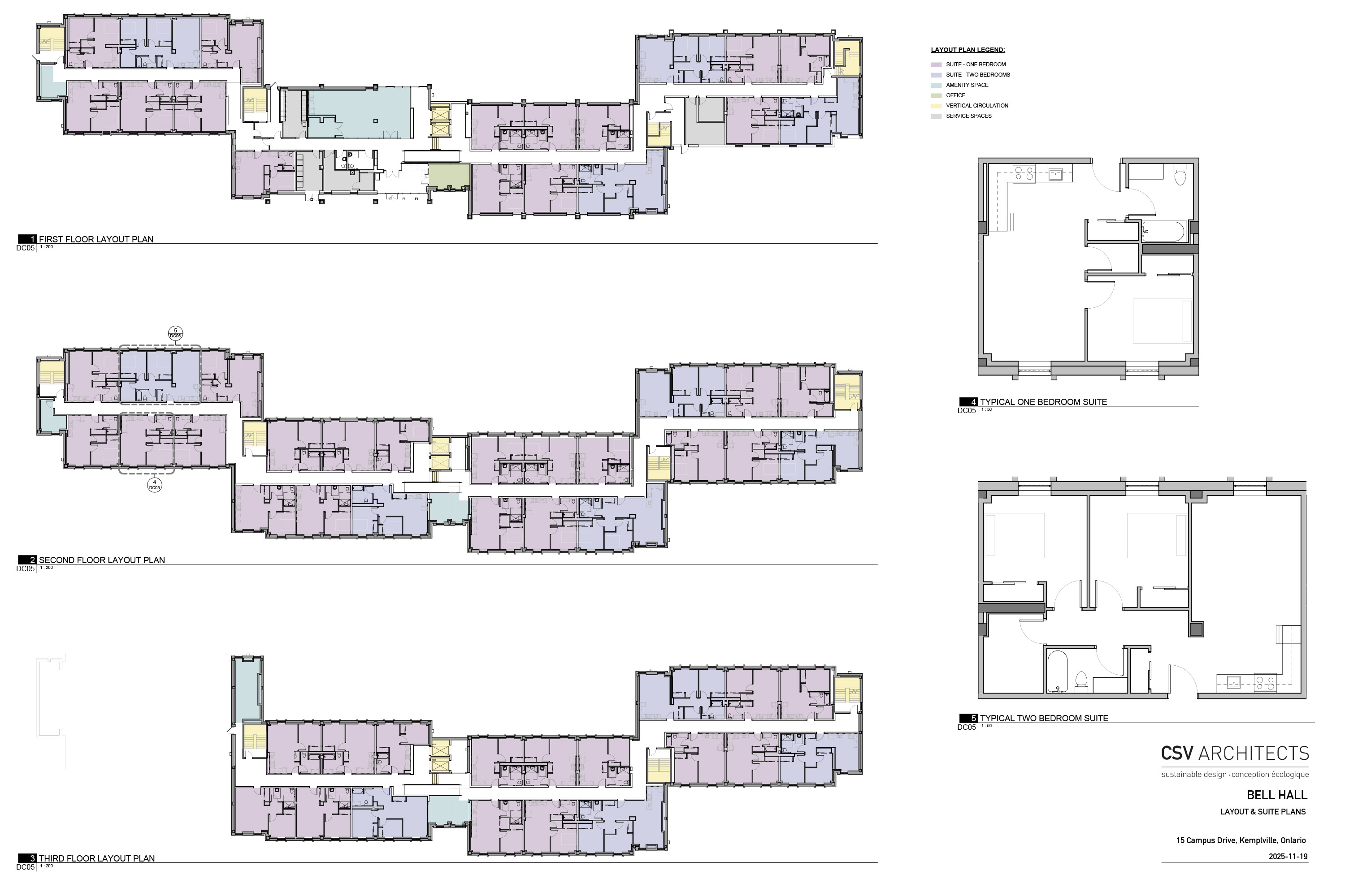 Bell Hall Suites Layout