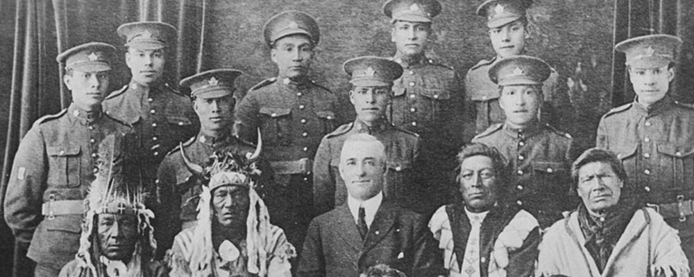 indigenous soldiers elders canadian expeditionary force
