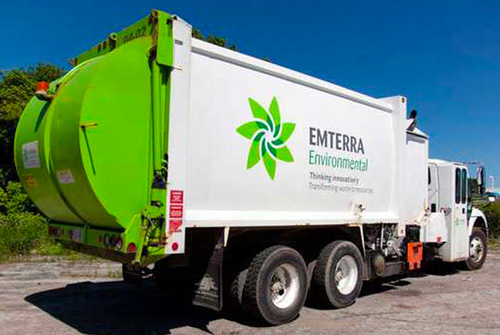 emterra waste disposal truck