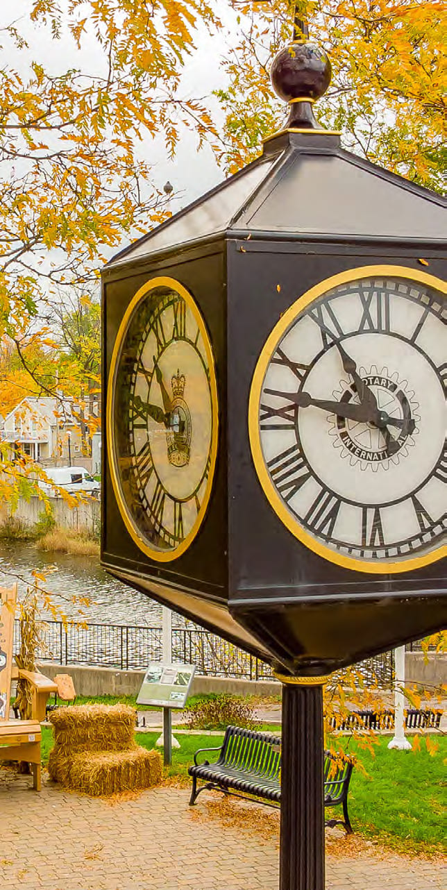 clock face in old town kemptville