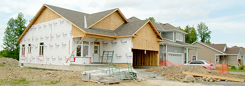 homes under construction
