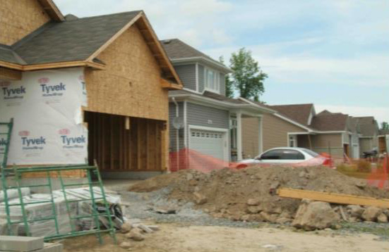 new homes being constructed