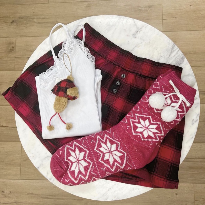 Christmas socks and pajamas set