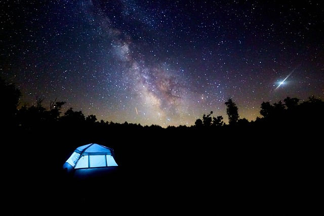 camping under the stars