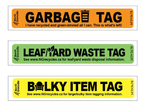 Waste Collection bag tags