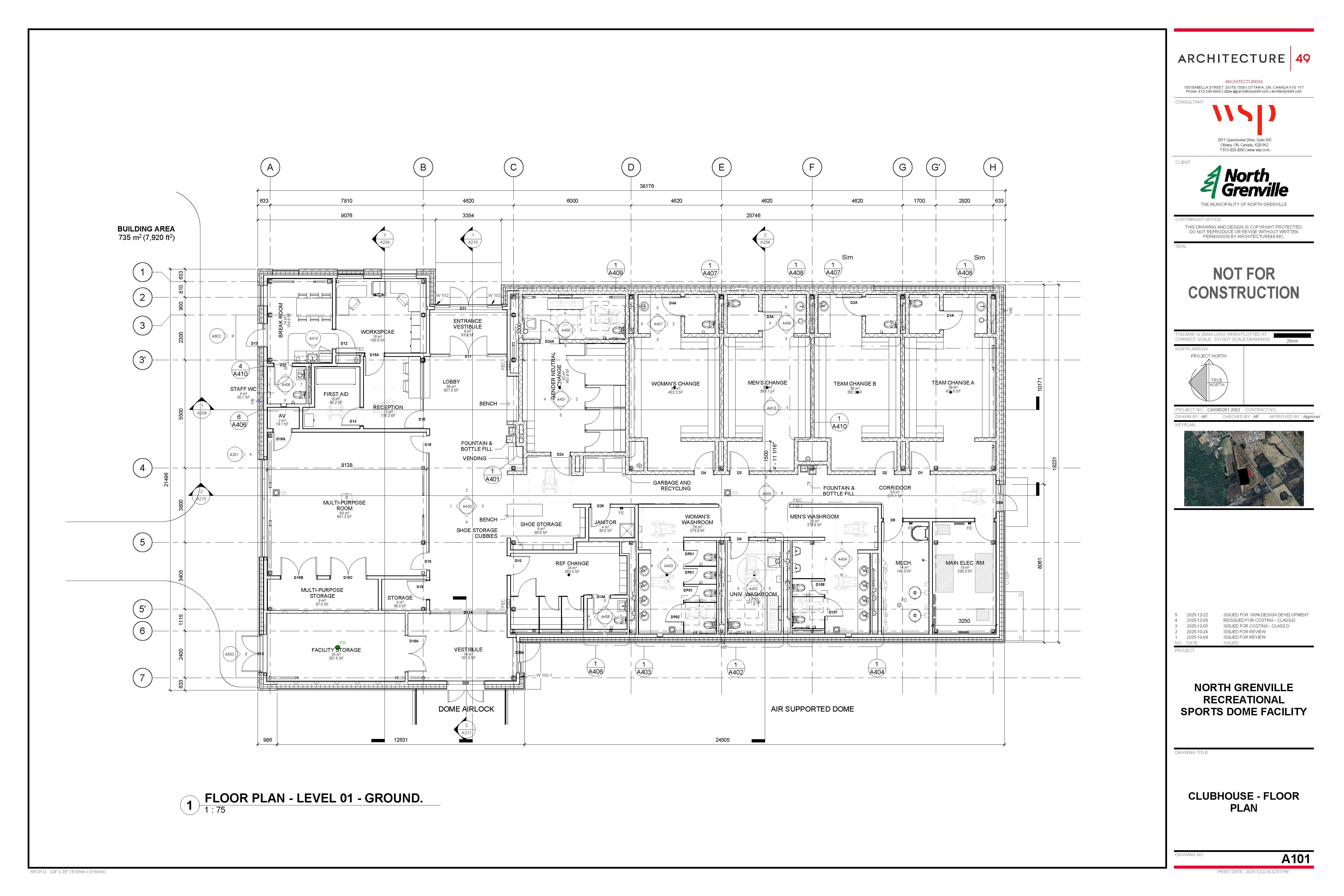 Draft Clubhouse Floor Plan campus overview map