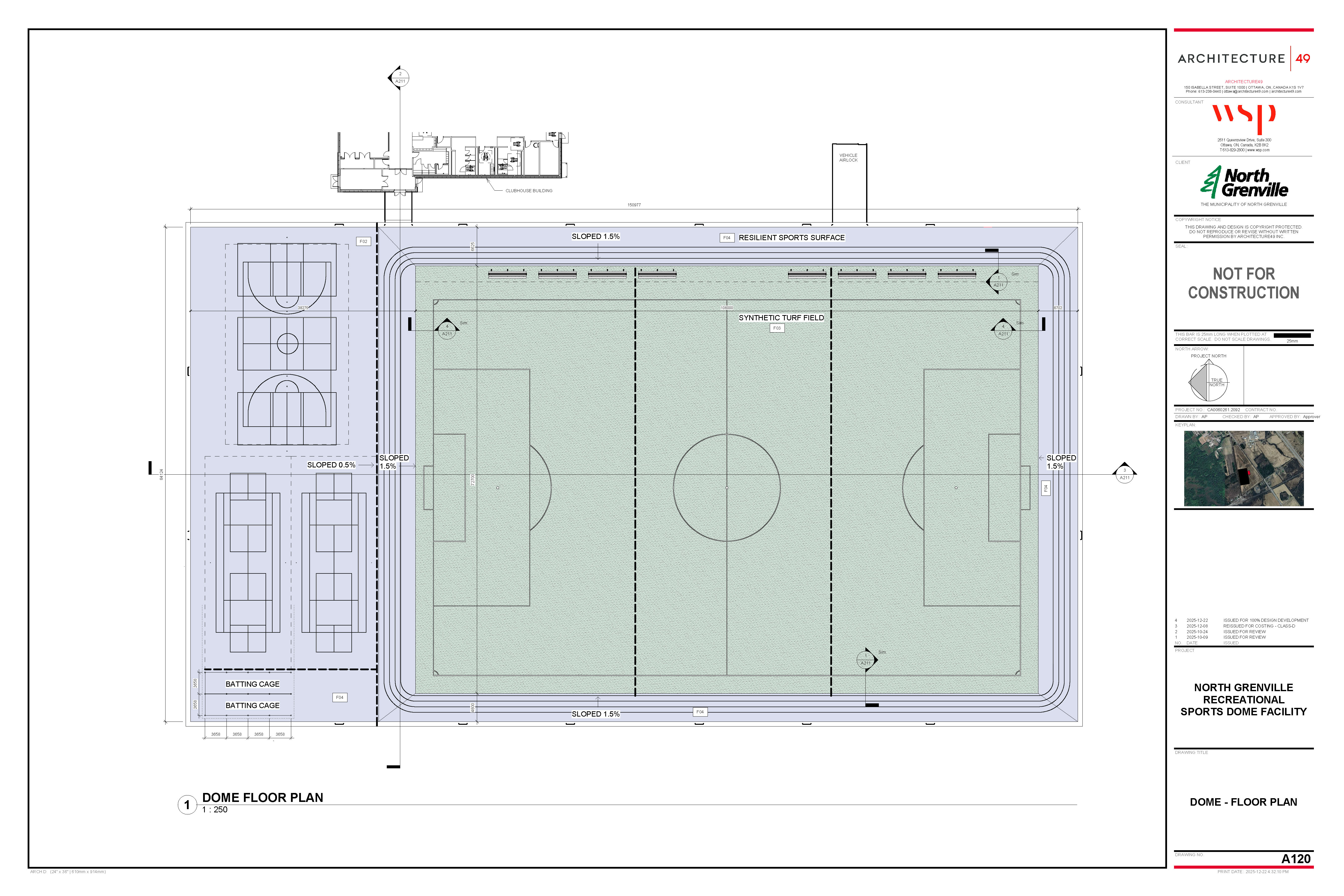 Draft Dome Floor Plan site plan