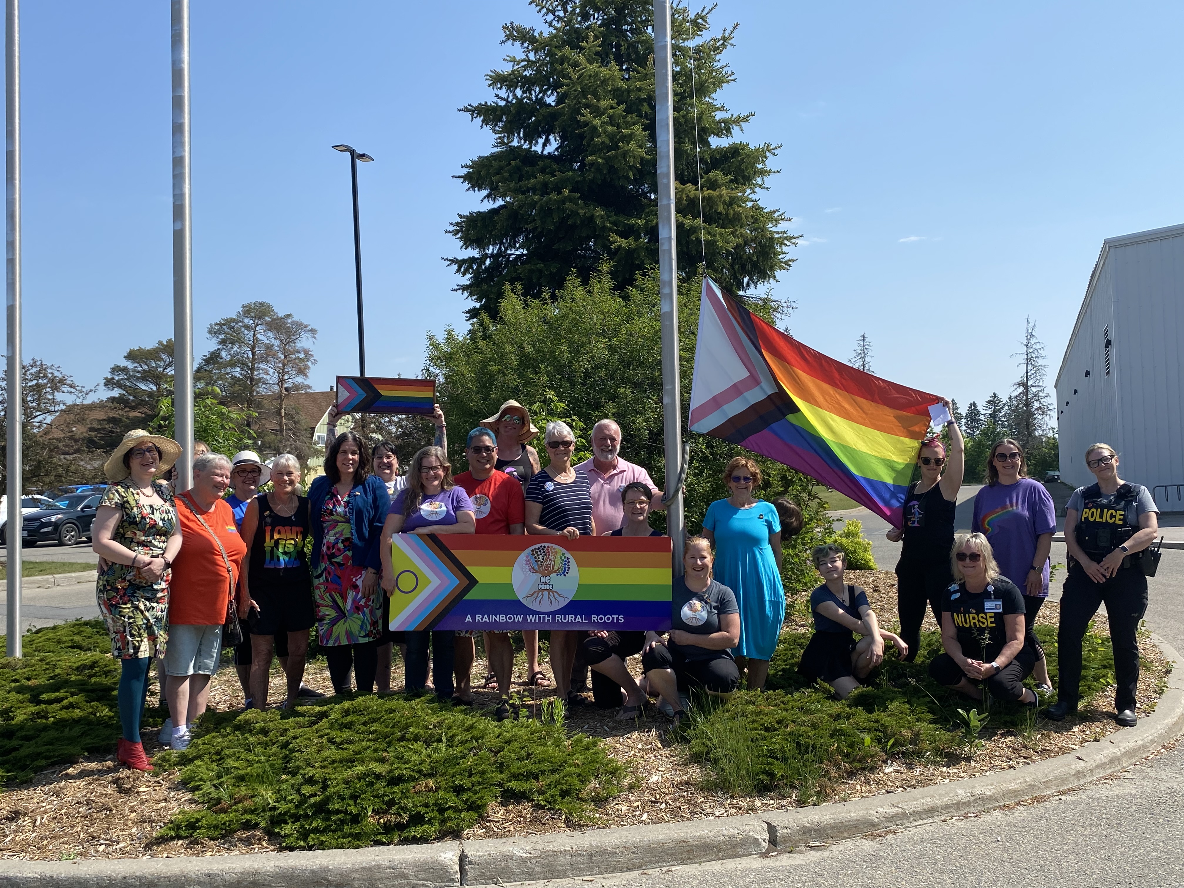 NG Pride and Rainbow Youth Alliance flag raising