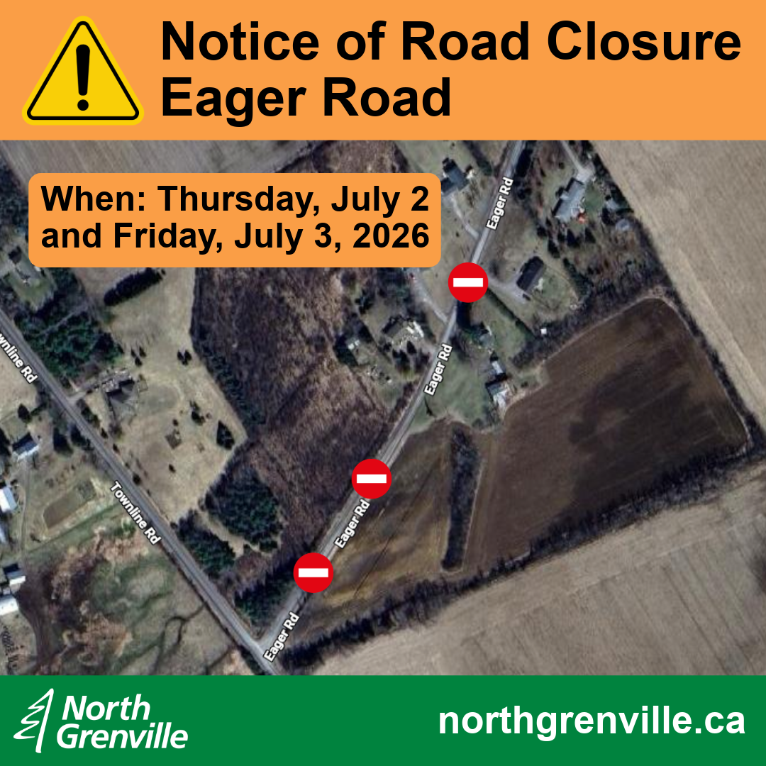 Notice: Road Closure - Eager Road July 2 & 3, 2026