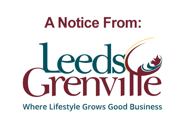 Public Notice from Leeds Grenville