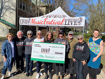 La municipalité de North Grenville investit 50,000 XNUMX $ pour soutenir le festival de musique live de Kemptville