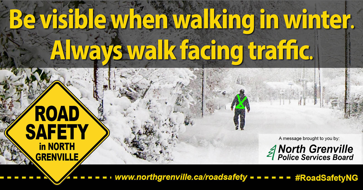 Pedestrian Safety in Winter – Look, Listen and Be Seen