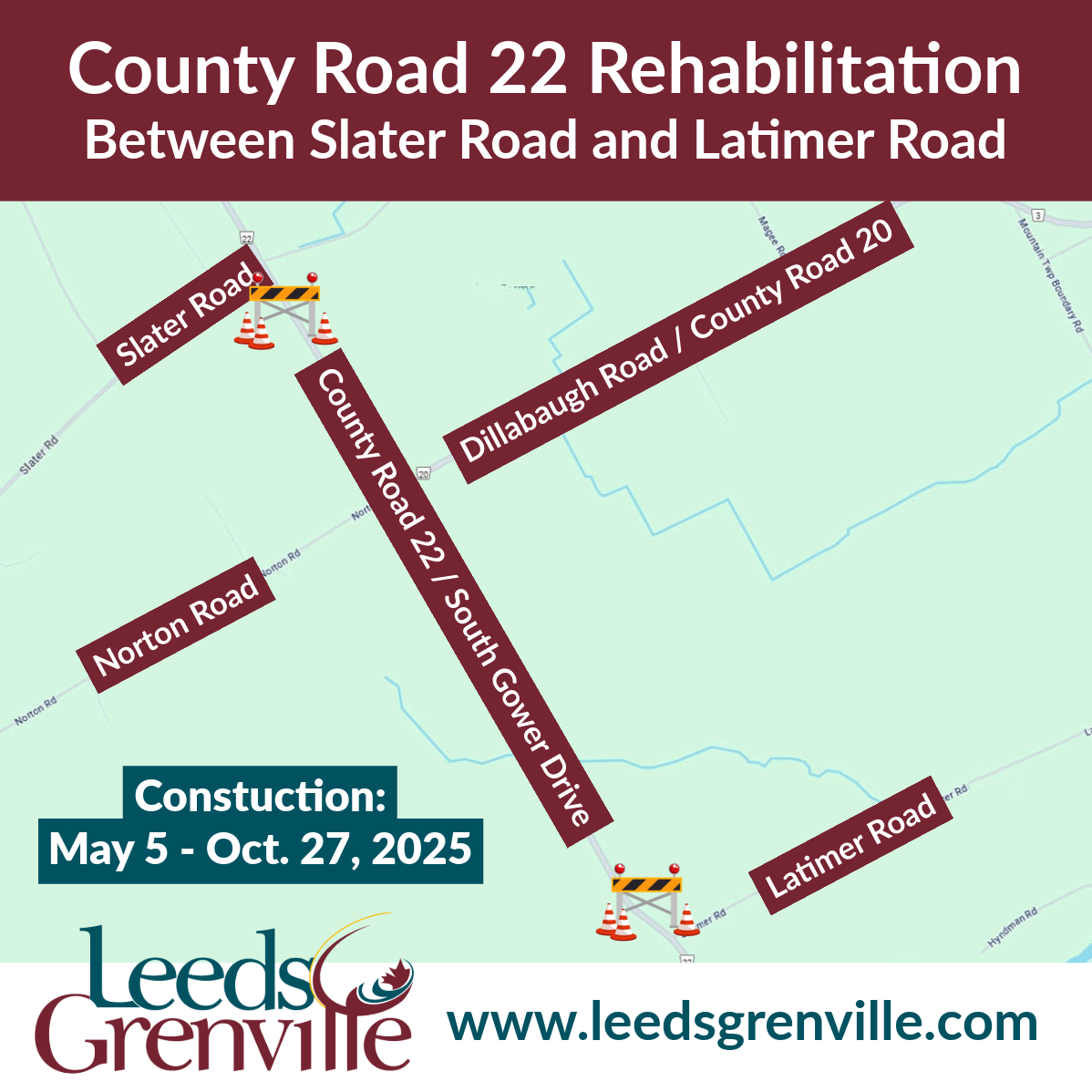 Public Notice: County Road 22 Rehabilitation