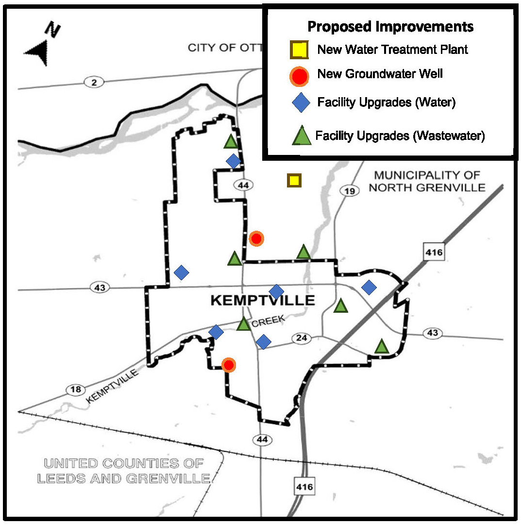map of proposed improvements