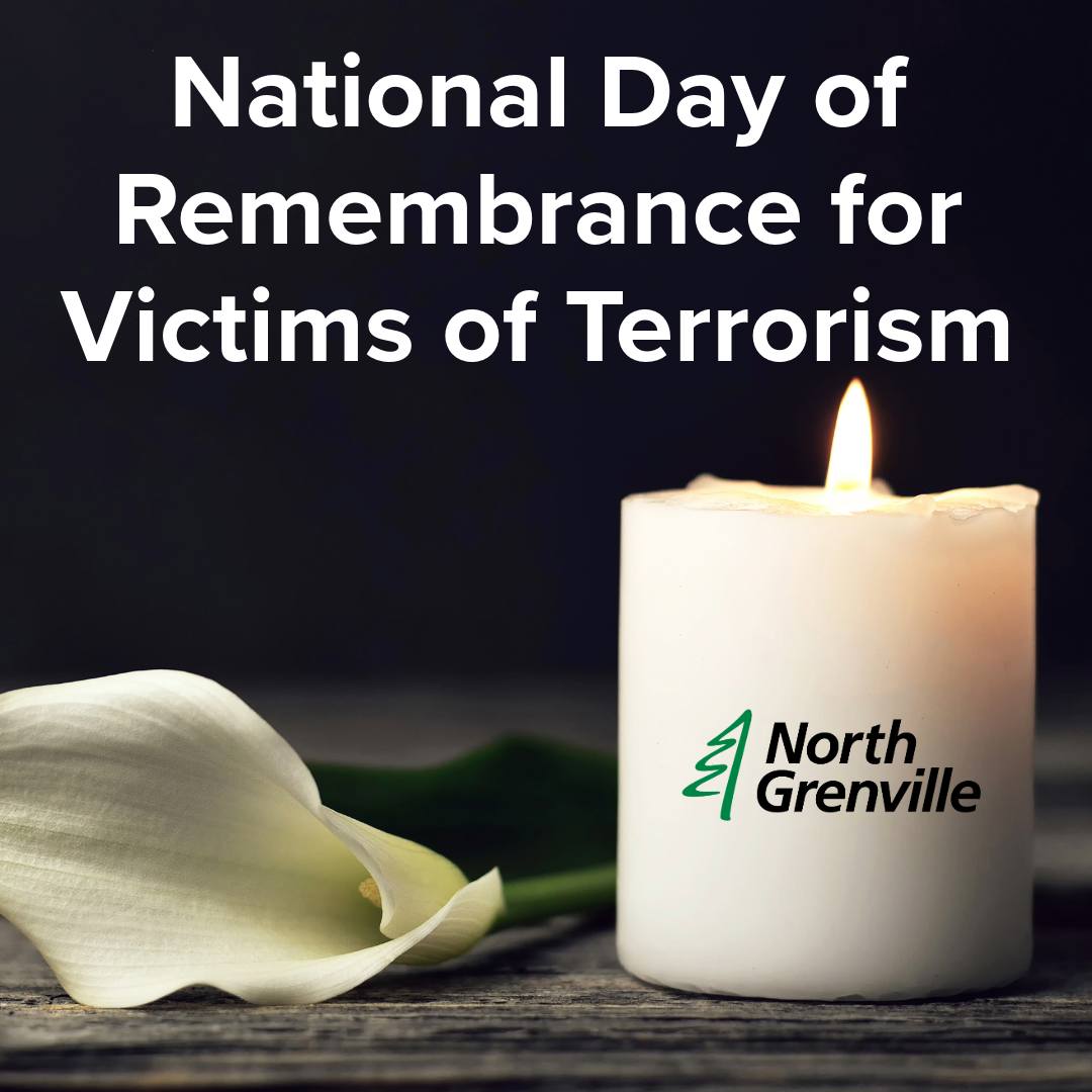 Notice: North Grenville flags lowered to mark the National Day of Remembrance for Victims of Terrorism 