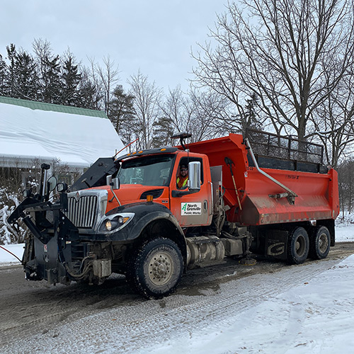 Safety around Snow Plows - a Road Safety message from the NG Police Services Board