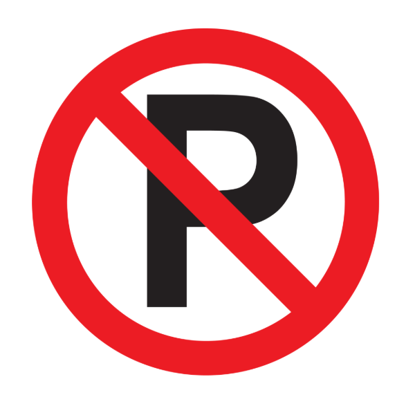 No parking sign